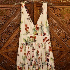 Floral Printed Sleeveless Summer Dress